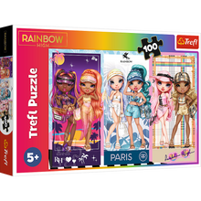 Puzzle 100 dílků Duhové panenky – Rainbow High Trefl