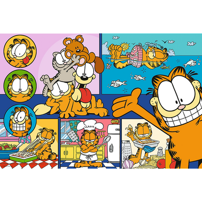 Puzzle 100 dílků Líný Garfield – dětské puzzle | Trefl