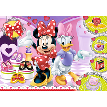Puzzle 100 dílků s třpytkami Minnie Mouse – Trefl 14820