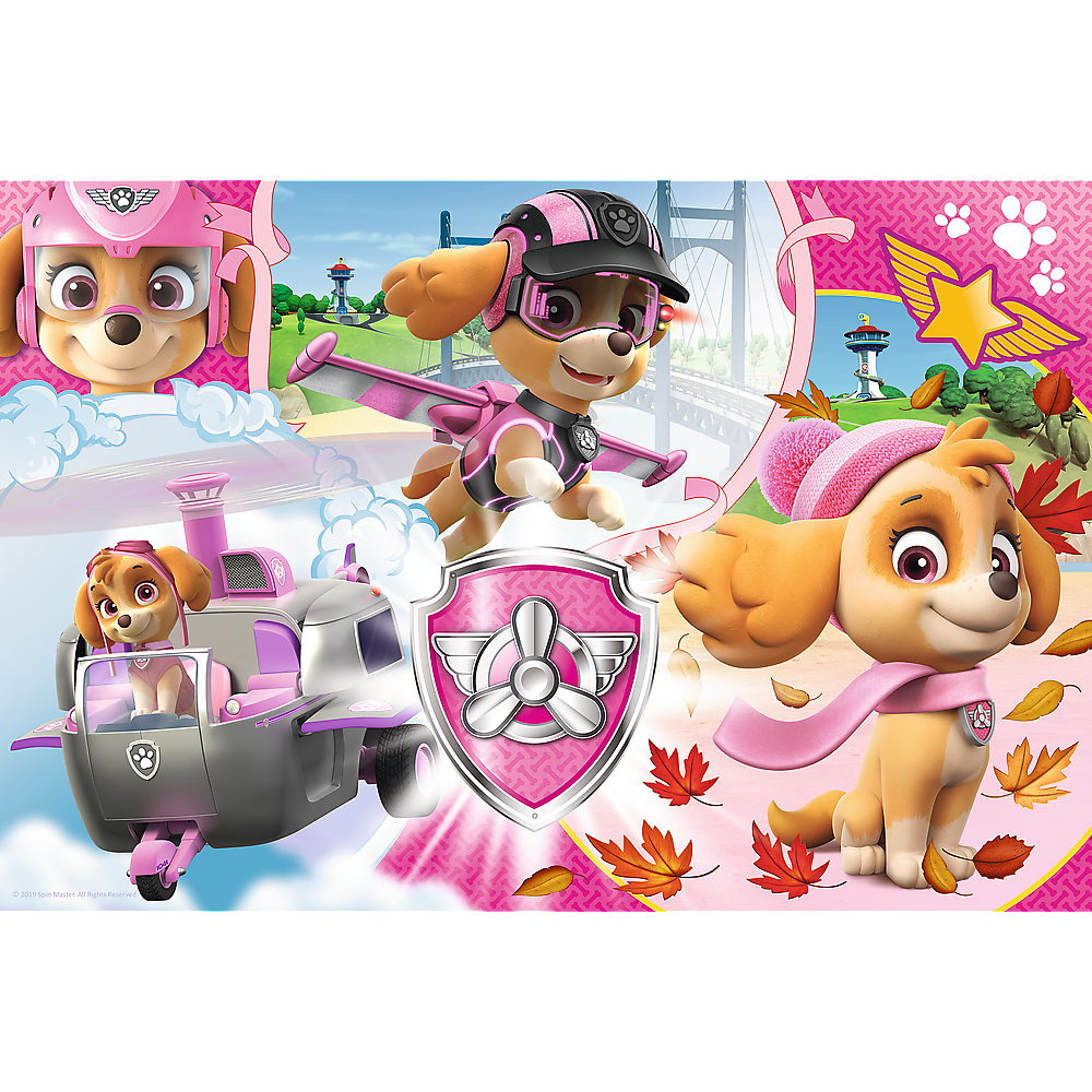 Puzzle 100 dílků Skye v akci – Paw Patrol Trefl 16368