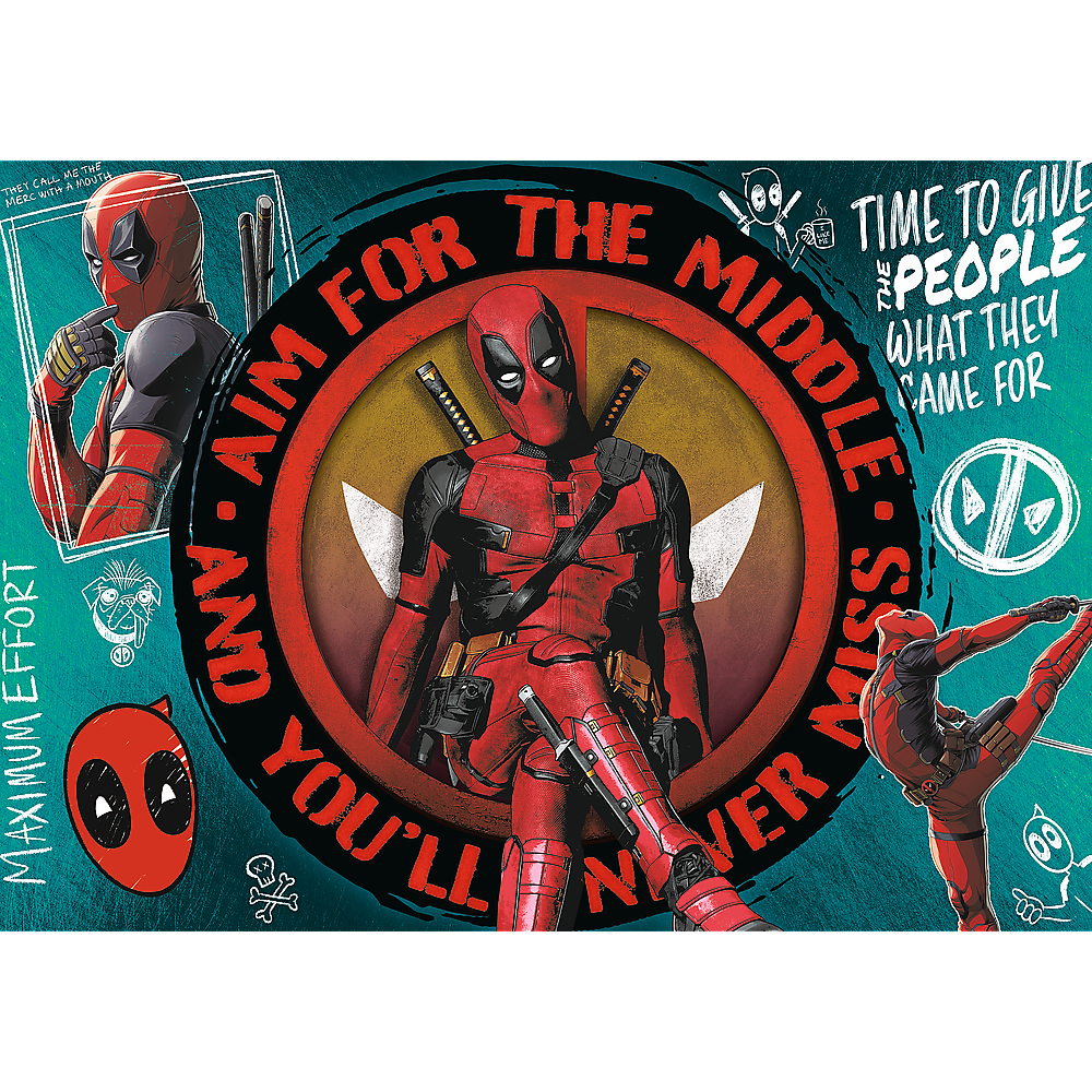 Puzzle 1000 dílků Deadpool – Premium Plus | Trefl