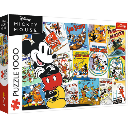 Puzzle 1000 dílků Disney Mickey Mouse svět – Trefl 10741