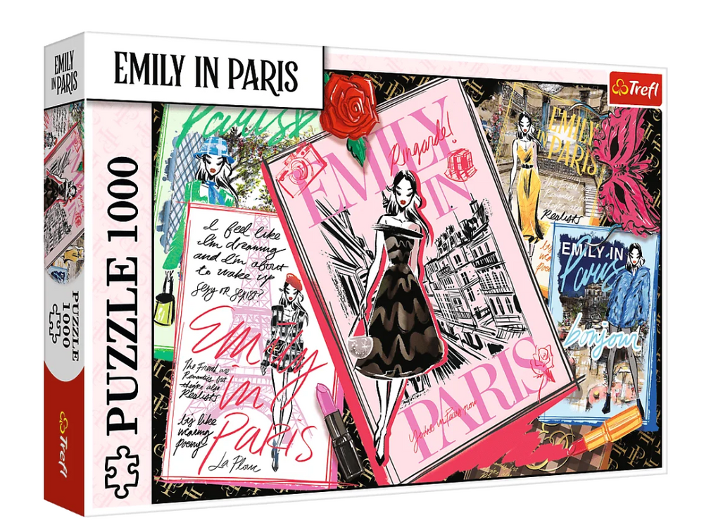 Puzzle 1000 dílků Emily in Paris: Fashion Magazine – Trefl