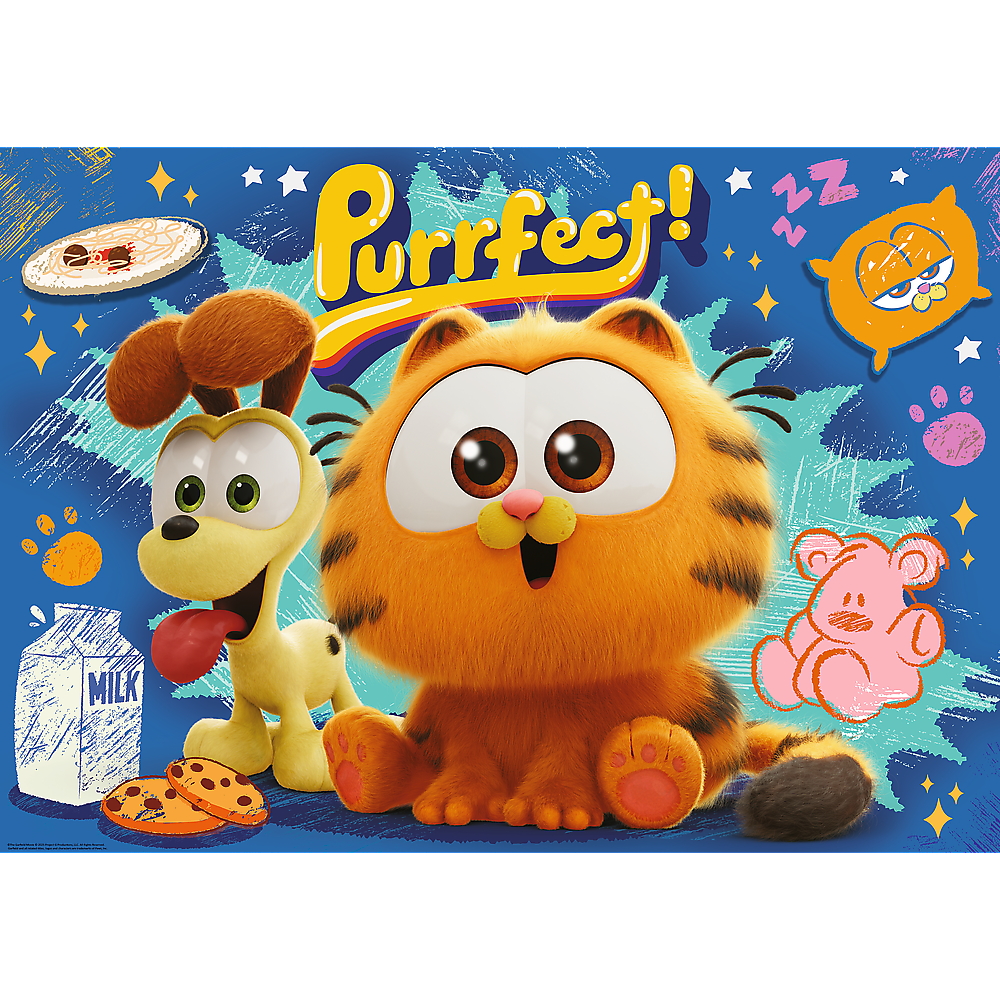 Puzzle 1000 dílků Garfield – s plakátem | Trefl Premium