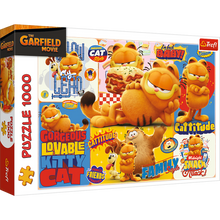 Puzzle 1000 dílků Garfieldova dobrodružství – Trefl