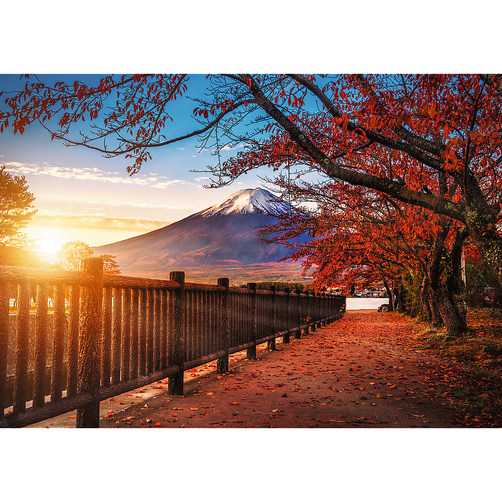 Puzzle 1000 dílků hora Fuji – západ slunce Japonsko | Trefl
