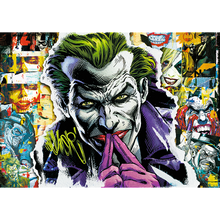 Puzzle 1000 dílků Joker Batman s plakátem – Trefl Premium Plus
