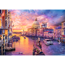 Puzzle 1000 dílků Kouzlo Benátek s kanálem Grande Canal – Trefl
