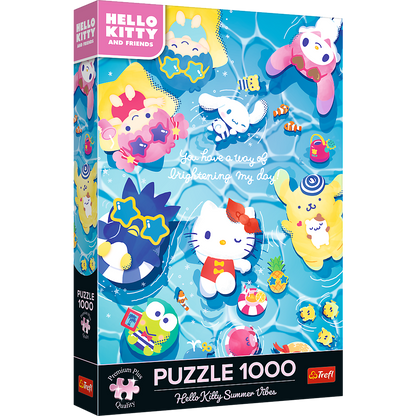 Puzzle 1000 dílků letní relax – Hello Kitty Trefl Premium