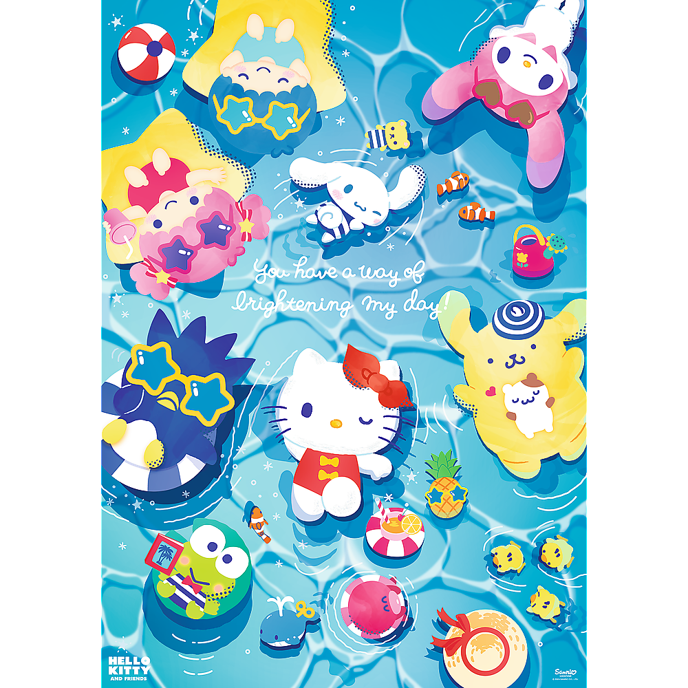Puzzle 1000 dílků letní relax – Hello Kitty Trefl Premium