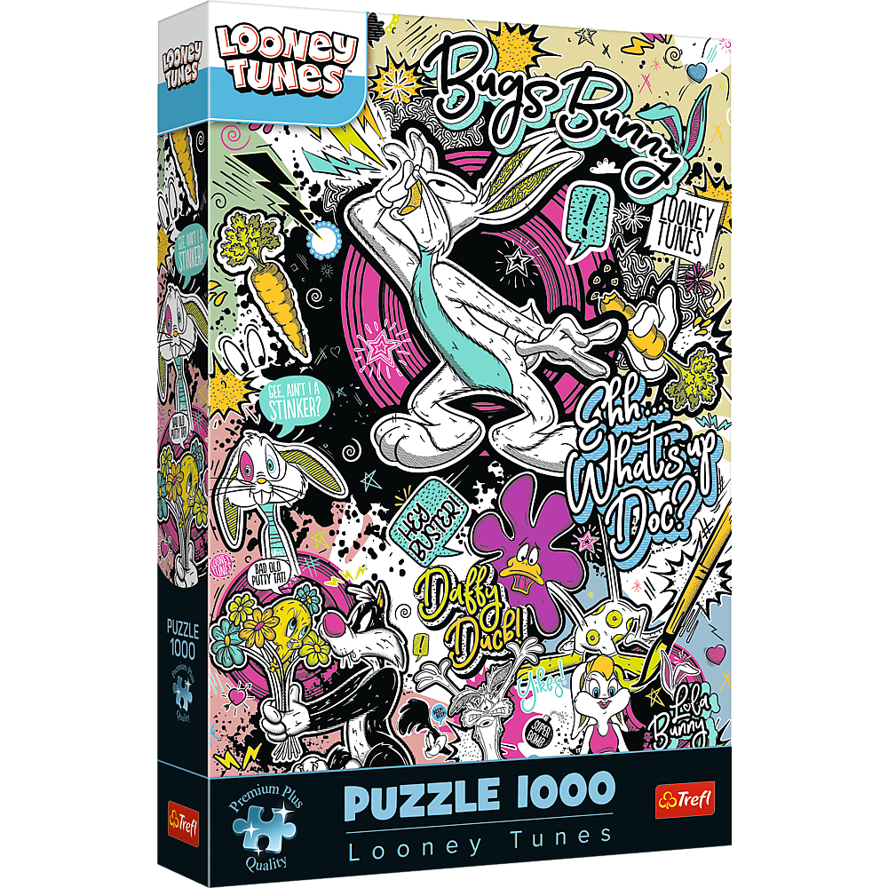 Puzzle 1000 dílků Looney Tunes Zwariované melodie Premium Plus