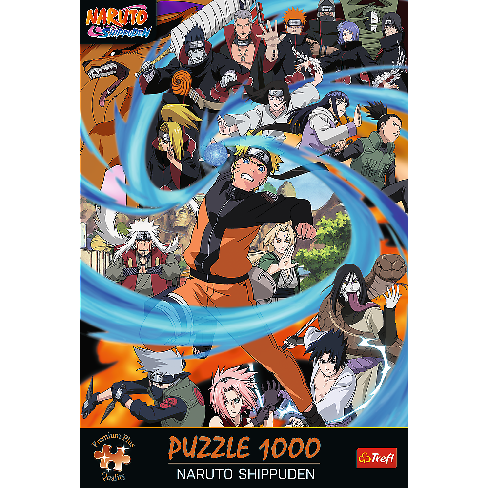 Puzzle 1000 dílků Naruto Shippuden – s plakátem | Trefl