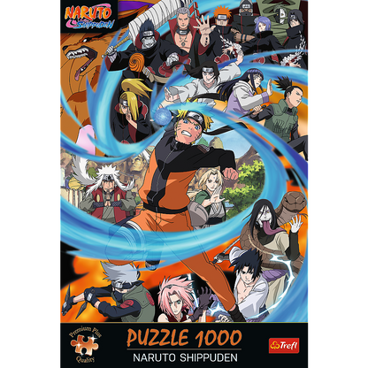 Puzzle 1000 dílků Naruto Shippuden – s plakátem | Trefl