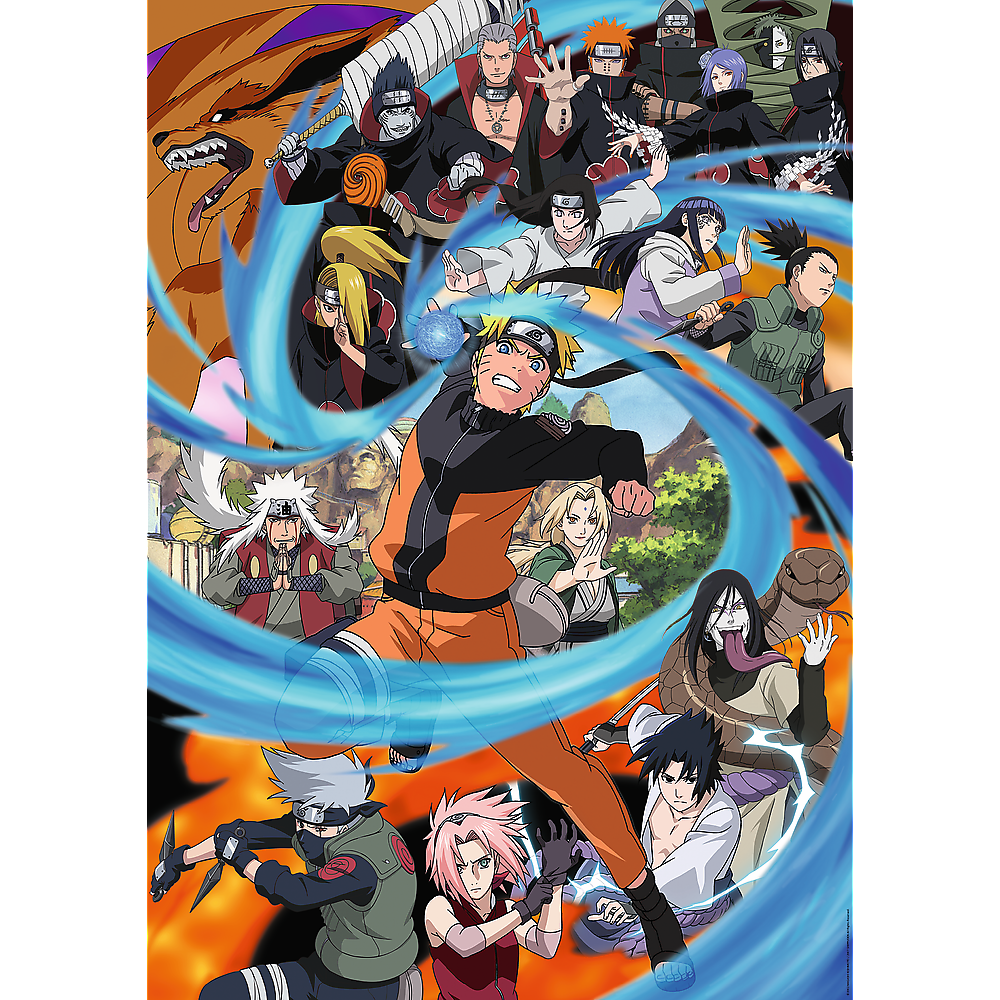 Puzzle 1000 dílků Naruto Shippuden – s plakátem | Trefl