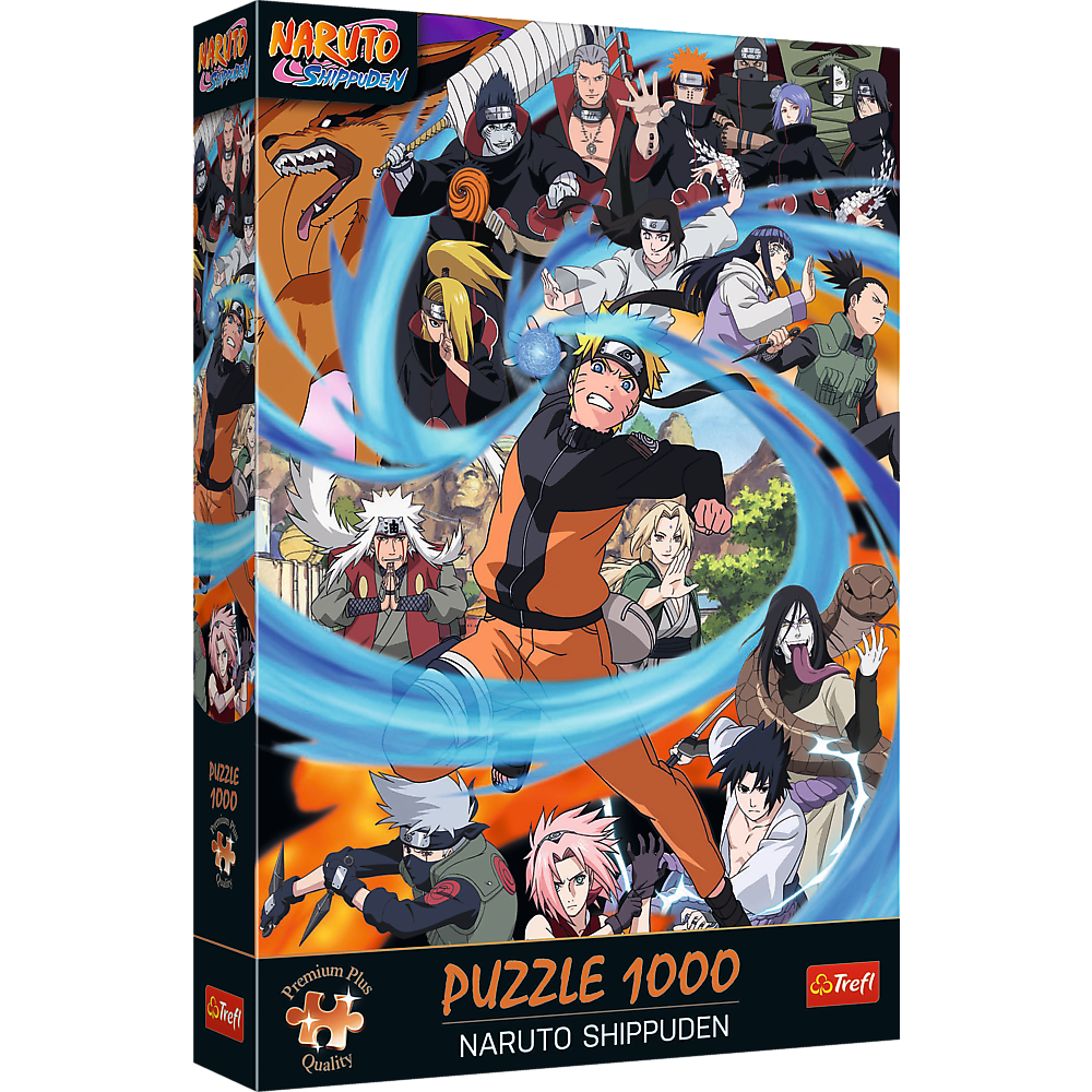 Puzzle 1000 dílků Naruto Shippuden – s plakátem | Trefl