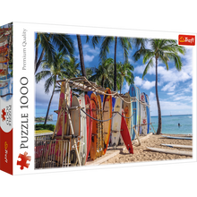 Puzzle 1000 dílků pláž Waikiki Havaj 683x480 mm