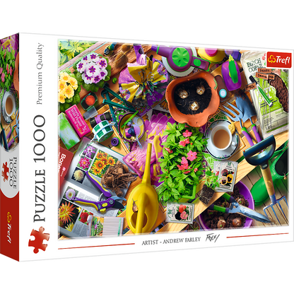 Puzzle 1000 dílků Práce v zahradě – Trefl 10927