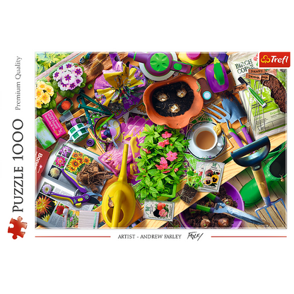 Puzzle 1000 dílků Práce v zahradě – Trefl 10927