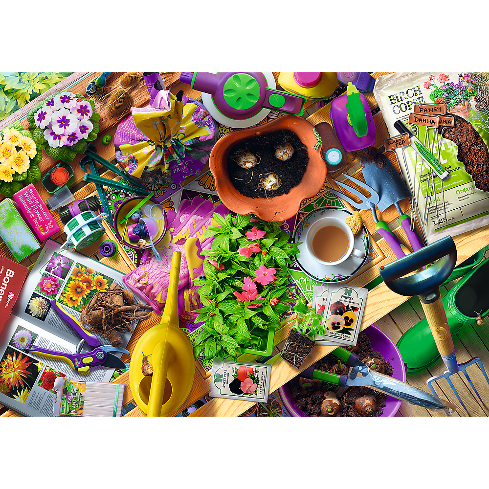 Puzzle 1000 dílků Práce v zahradě – Trefl 10927