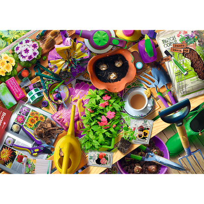 Puzzle 1000 dílků Práce v zahradě – Trefl 10927