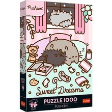Puzzle 1000 dílků Pusheen spící kočka – Premium Plus | Trefl