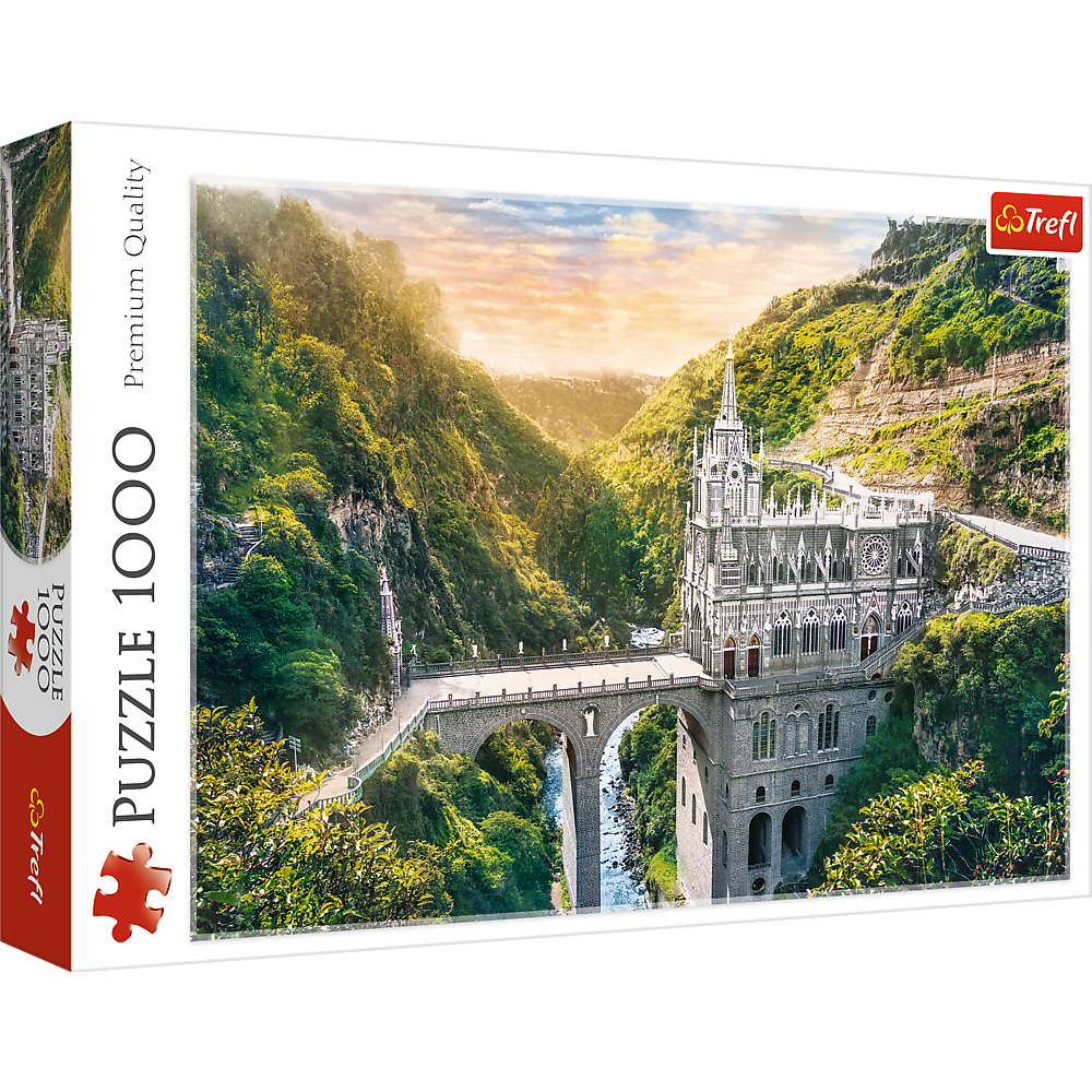 Puzzle 1000 dílků Sanktuarium Las Lajas Kolumbie – Trefl