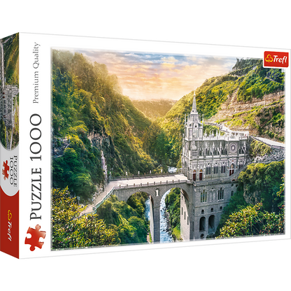 Puzzle 1000 dílků Sanktuarium Las Lajas Kolumbie – Trefl