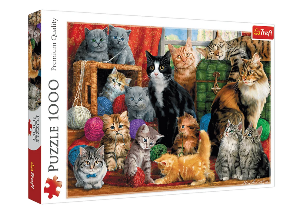 Puzzle 1000 dílků Setkání koček – Trefl