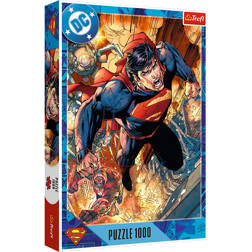 Puzzle 1000 dílků Superman v akci – Trefl 10936