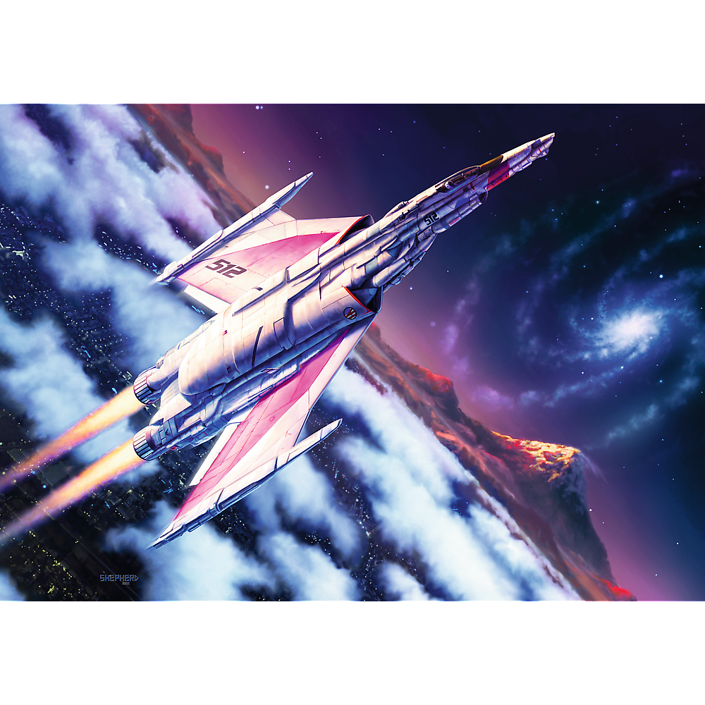 Puzzle 1000 dílků Tea Time: Space Flight – Trefl