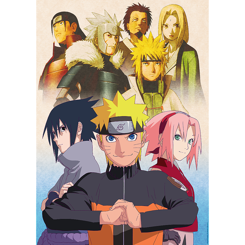Puzzle 1000 dílků Tým Naruto – Masashi | Trefl 10940