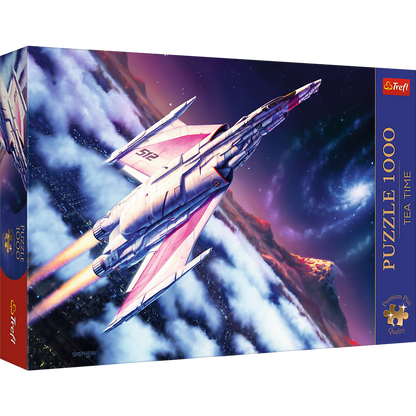 Puzzle 1000 dílků Vesmírný let s raketou Premium Plus – Trefl