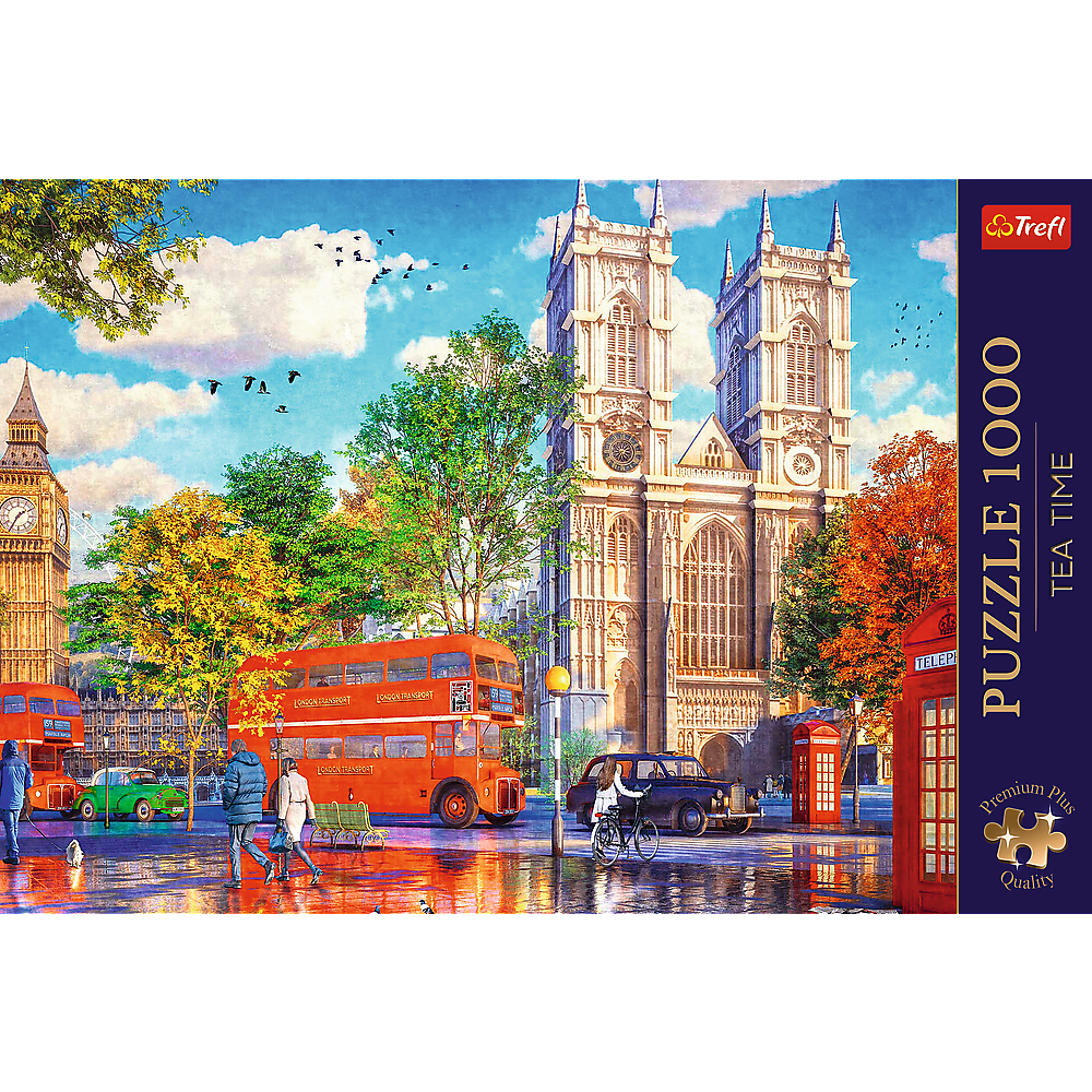 Puzzle 1000 dílků Výhled na Londýn s Big Benem – Trefl