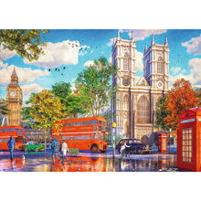 Puzzle 1000 dílků Výhled na Londýn s Big Benem – Trefl
