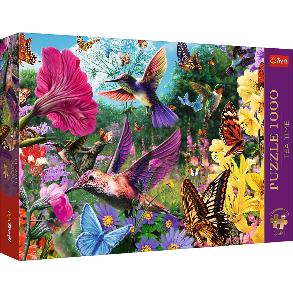 Puzzle 1000 dílků Zahrada pro ptáky – Tea Time | Trefl