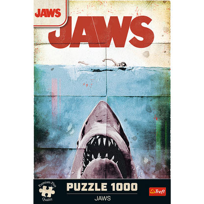 Puzzle 1000 dílků Žralok kultový filmový plakát – Jaws