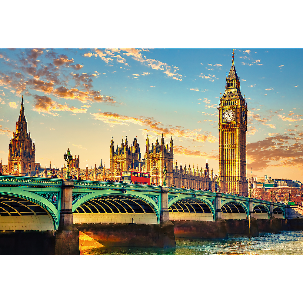 Puzzle 1500 dílků Londýn Westminster Palace – Trefl 26202