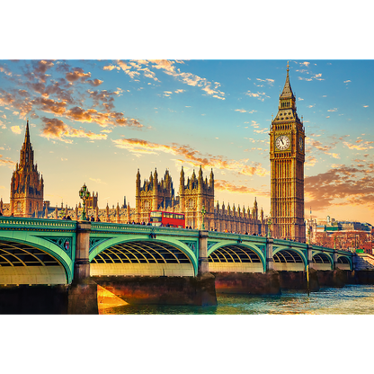 Puzzle 1500 dílků Londýn Westminster Palace – Trefl 26202