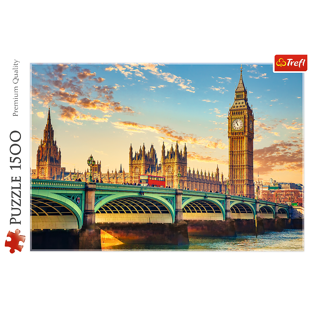 Puzzle 1500 dílků Londýn Westminster Palace – Trefl 26202