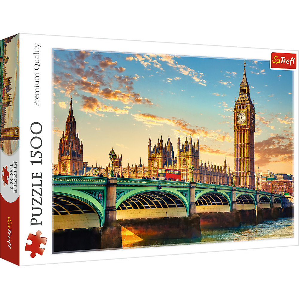 Puzzle 1500 dílků Londýn Westminster Palace – Trefl 26202