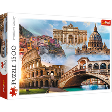 Puzzle 1500 dílků Oblíbená místa Itálie – 85x58 cm | Trefl
