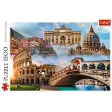 Puzzle 1500 dílků Oblíbená místa Itálie – 85x58 cm | Trefl