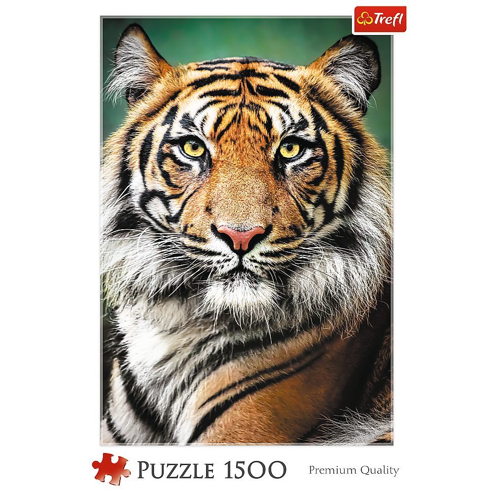 Puzzle 1500 dílků Portrét tygra – Trefl 26204