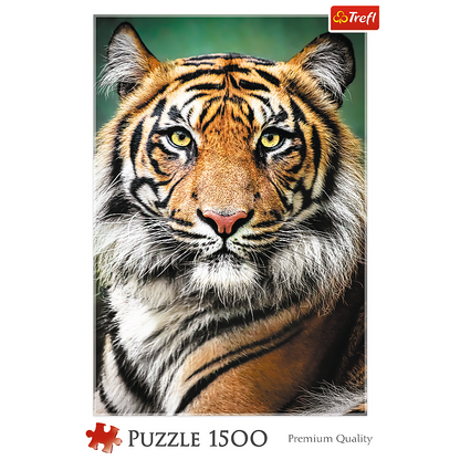Puzzle 1500 dílků Portrét tygra – Trefl 26204