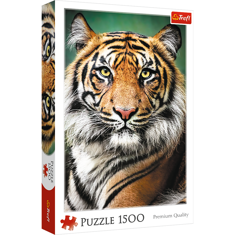 Puzzle 1500 dílků Portrét tygra – Trefl 26204
