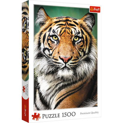 Puzzle 1500 dílků Portrét tygra – Trefl 26204
