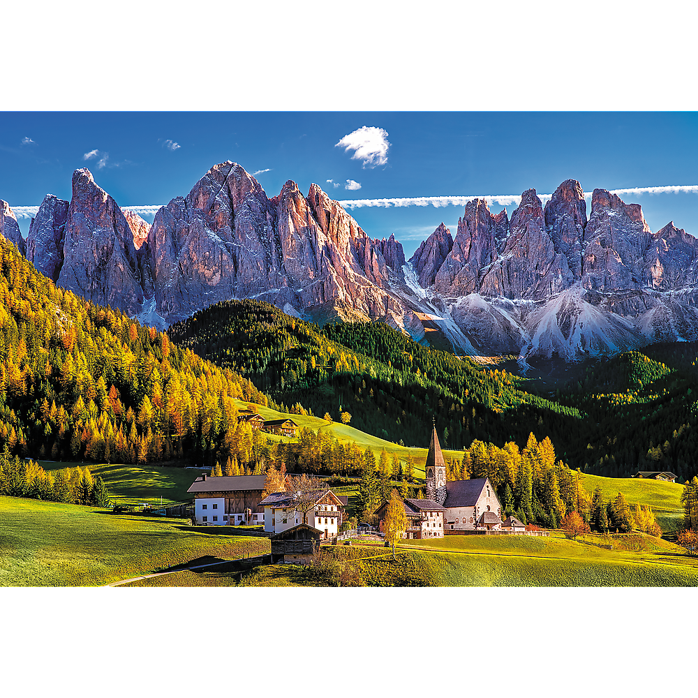 Puzzle 1500 dílků Val di Funes Dolomity – Itálie | Trefl