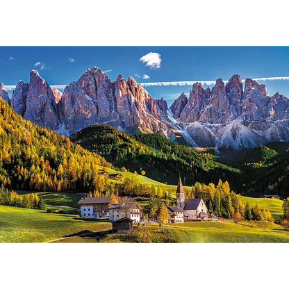 Puzzle 1500 dílků Val di Funes Dolomity – Itálie | Trefl