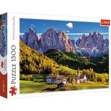 Puzzle 1500 dílků Val di Funes Dolomity – Itálie | Trefl