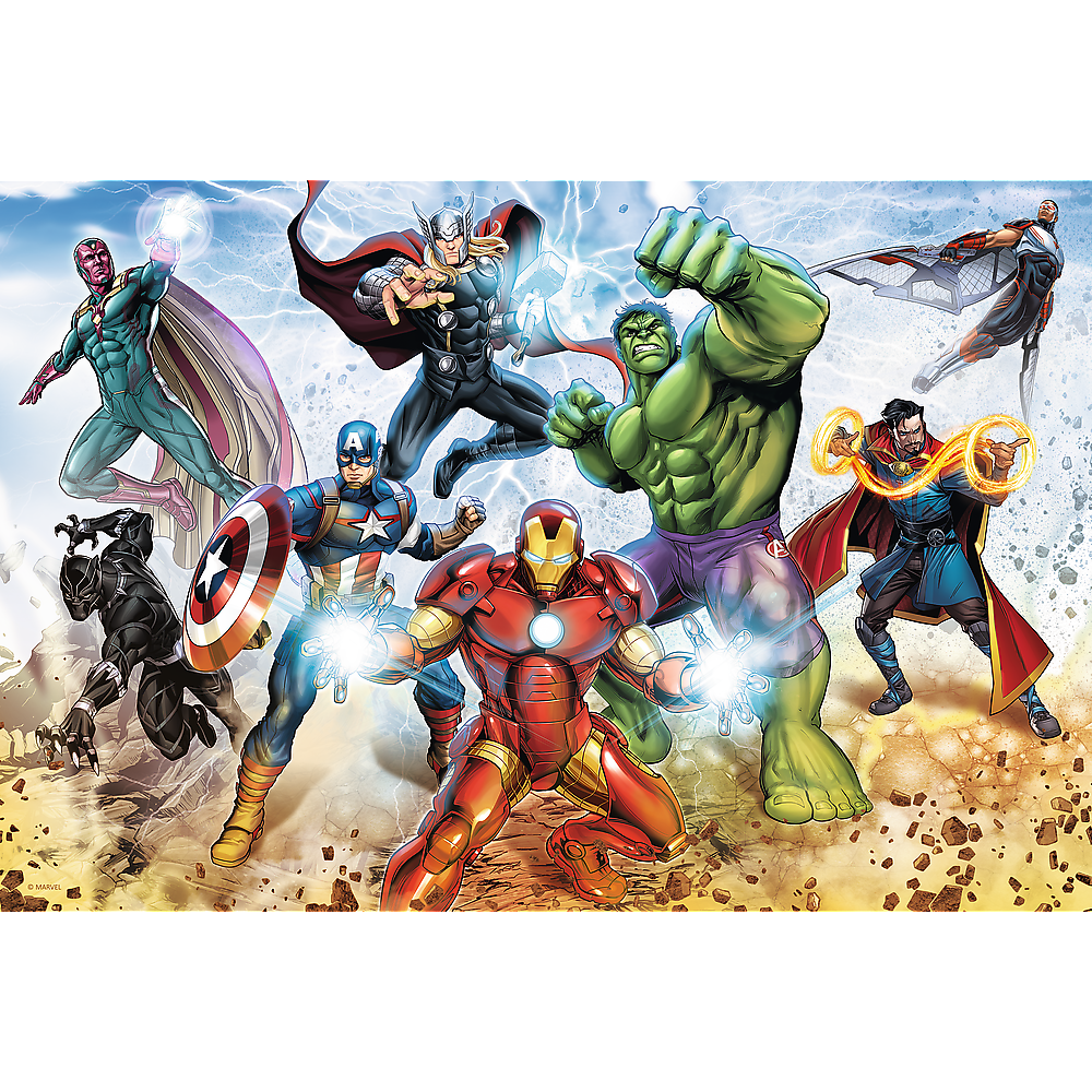 Puzzle 160 dílků Avengers připraveni zachránit svět – Disney Marvel